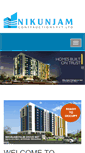 Mobile Screenshot of nikunjambuilders.com